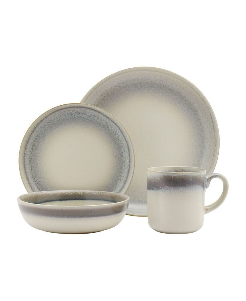 Tabletops Gallery Iridescent 16 PC Dinnerware Set, Service for 4