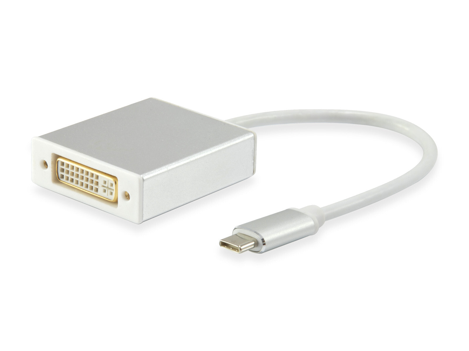 Equip 133453 кабельный разъем/переходник USB Type C DVI Белый
