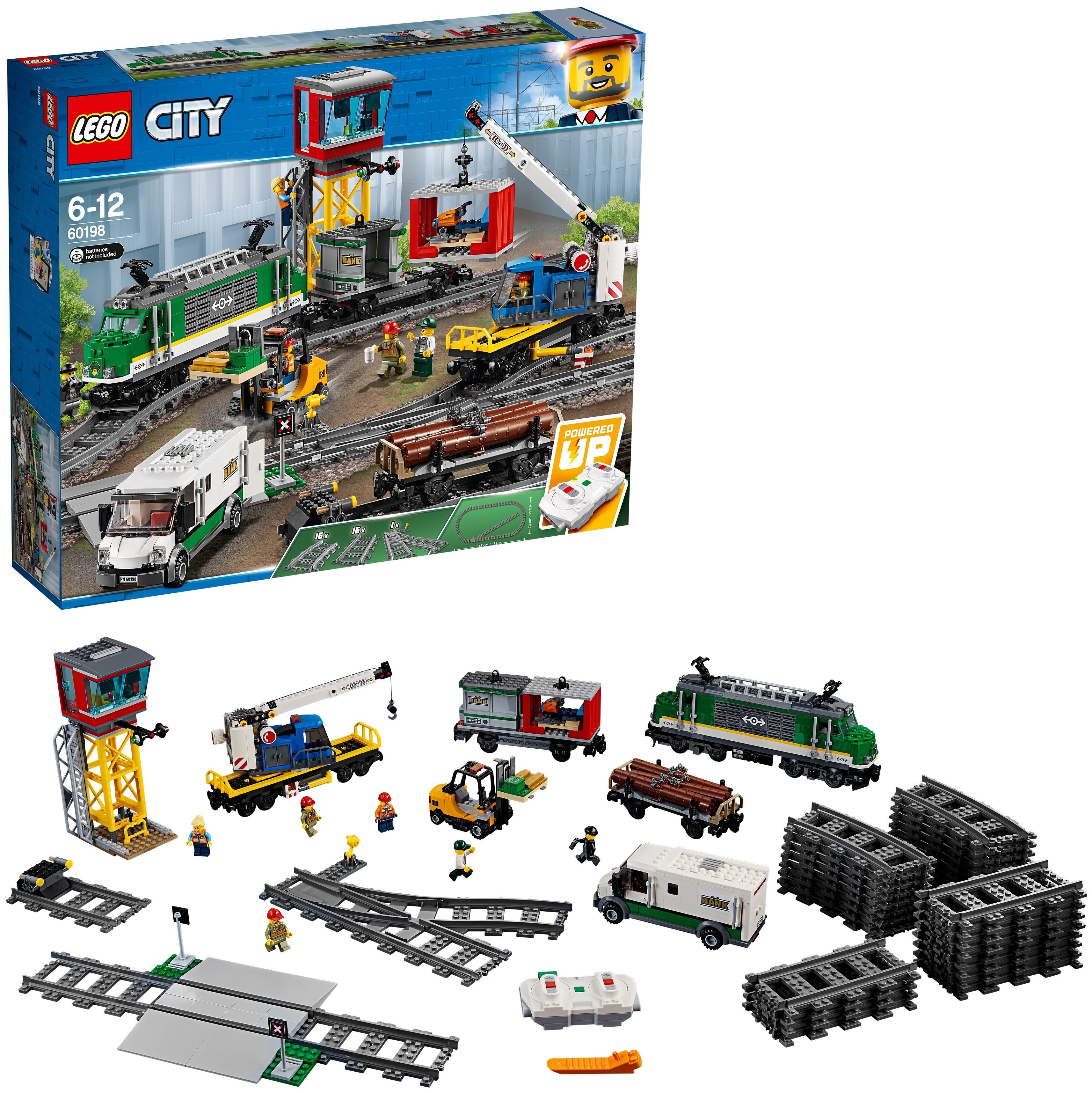 Электромеханический конструктор LEGO City 60198 Грузовой поезд — купить  недорого с доставкой, 861738