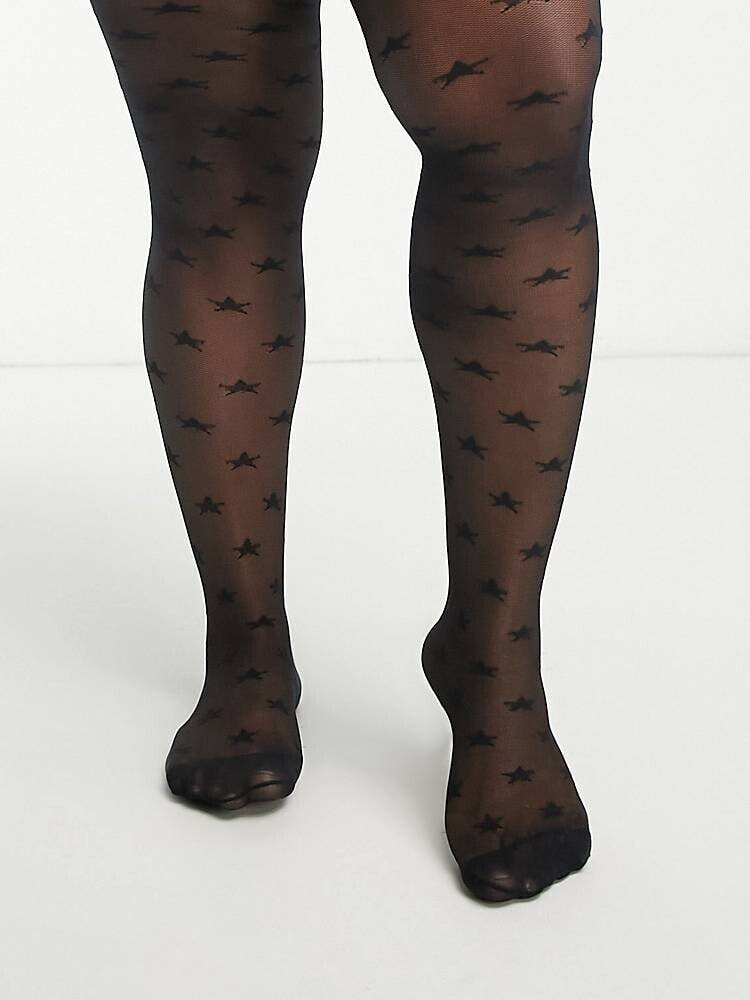 ASOS DESIGN Curve 15 denier tights in umber