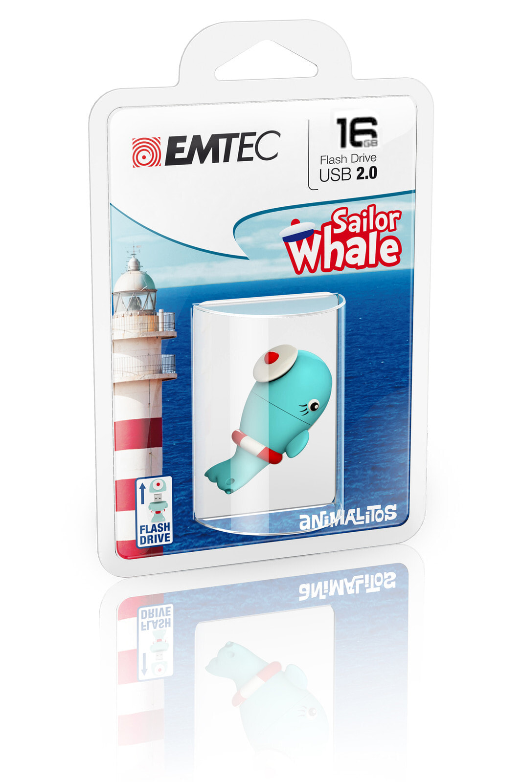 Emtec Sailor Whale USB флеш накопитель 16 GB USB тип-A 2.0 Синий ECMMD16GM337