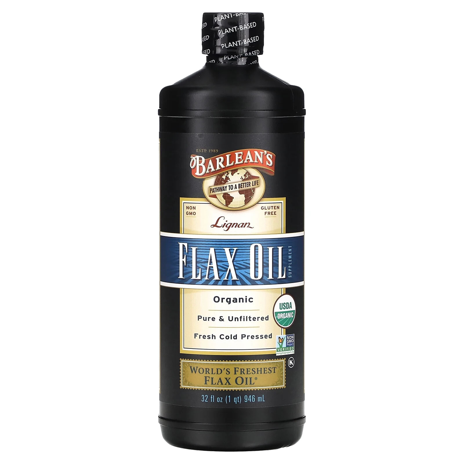 Organic Lignan Flax Oil, 32 fl oz (946 ml)