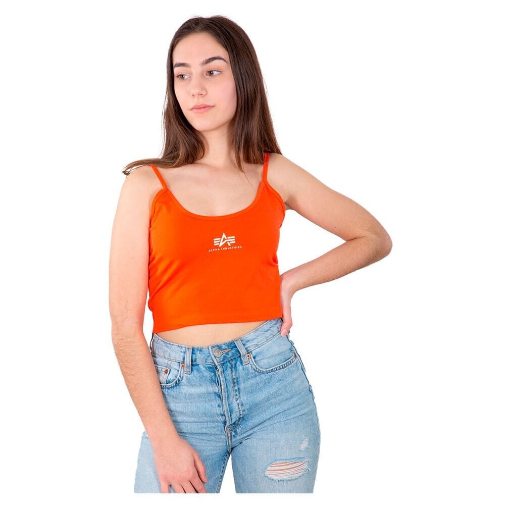 ALPHA INDUSTRIES Basic Crop Sleeveless T-Shirt