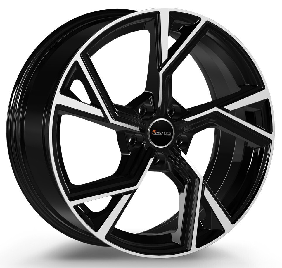 Колесный диск литой Avus Racing AF20 black polished 9x20 ET33 - LK5/112 ML66.6