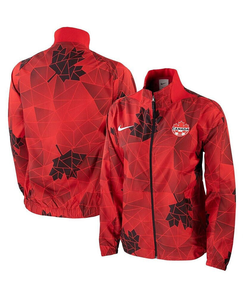 Nike women's Red 2023 Canada Women's National Team Anthem Performance Full-Zip Jacket