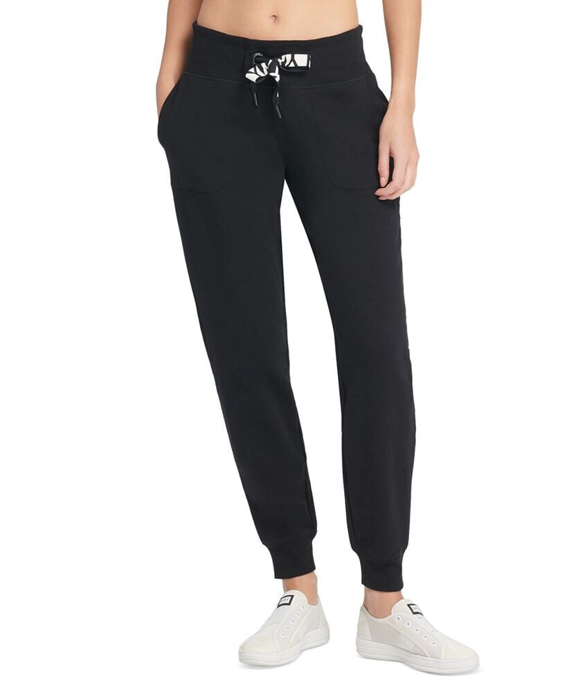 DKNY women's Logo-Drawstring Jogger Pants