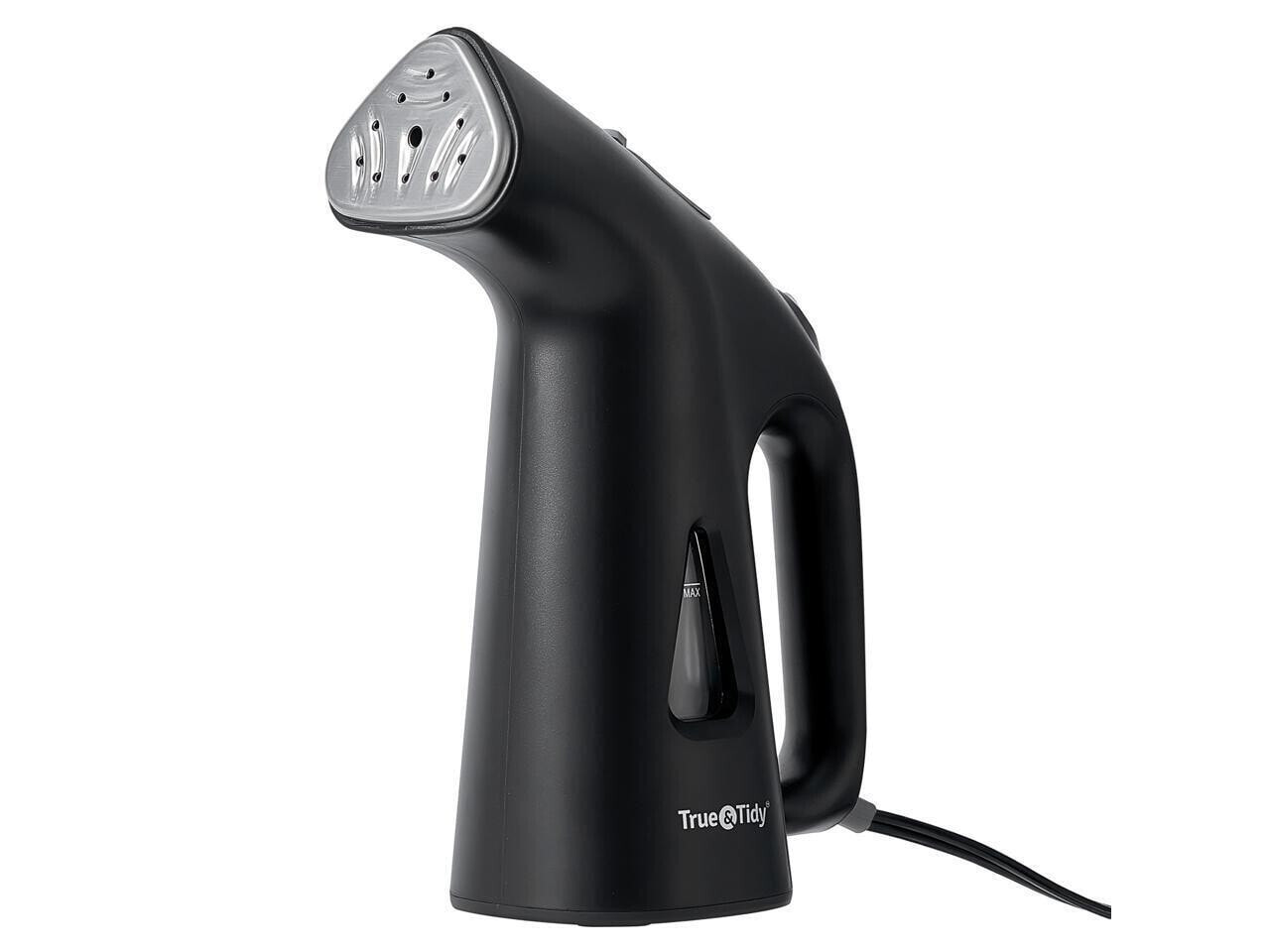 True & Tidy Portable Fabric Steamer, Black