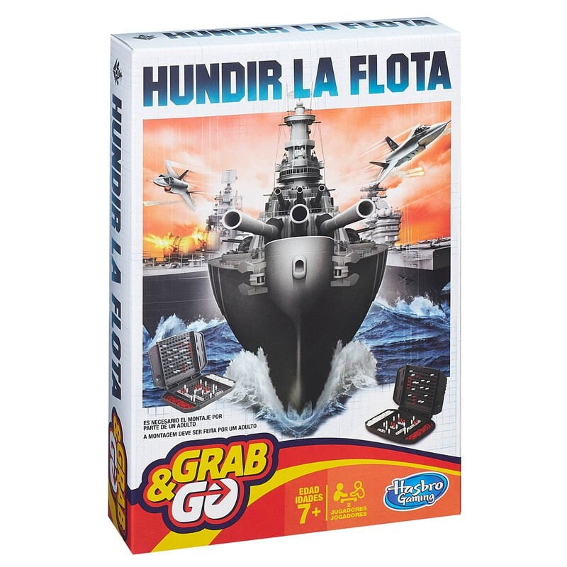 HASBRO Hundir La Flota Travel Spanish/Portuguese Board Game
