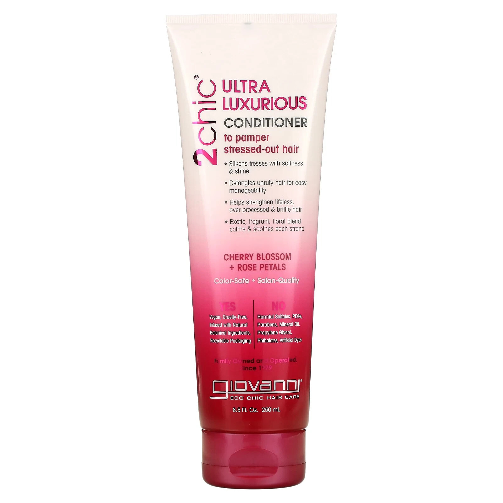 Giovanni, 2chic, Frizz Be Gone Conditioner, To Smooth Out Of Control Hair, Shea Butter + Sweet Almond Oil, 8.5 fl oz (250 ml)