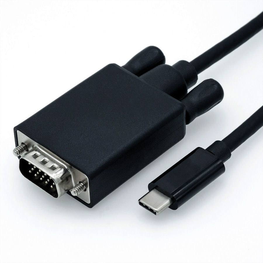 ROLINE 11.04.5820 видео кабель адаптер 1 m USB Type-C VGA (D-Sub) Черный