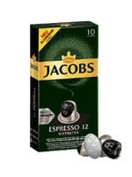 Jacobs ESPRESSO 12 RISTRETTO - Coffee capsule - Espresso,Ristretto - Nespresso - 10 cups - Box