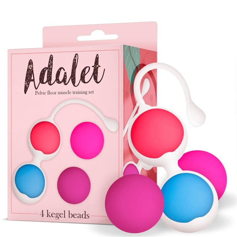 Анальные бусы или шарики ADALET Kit 4 Kegel Balls Silicone