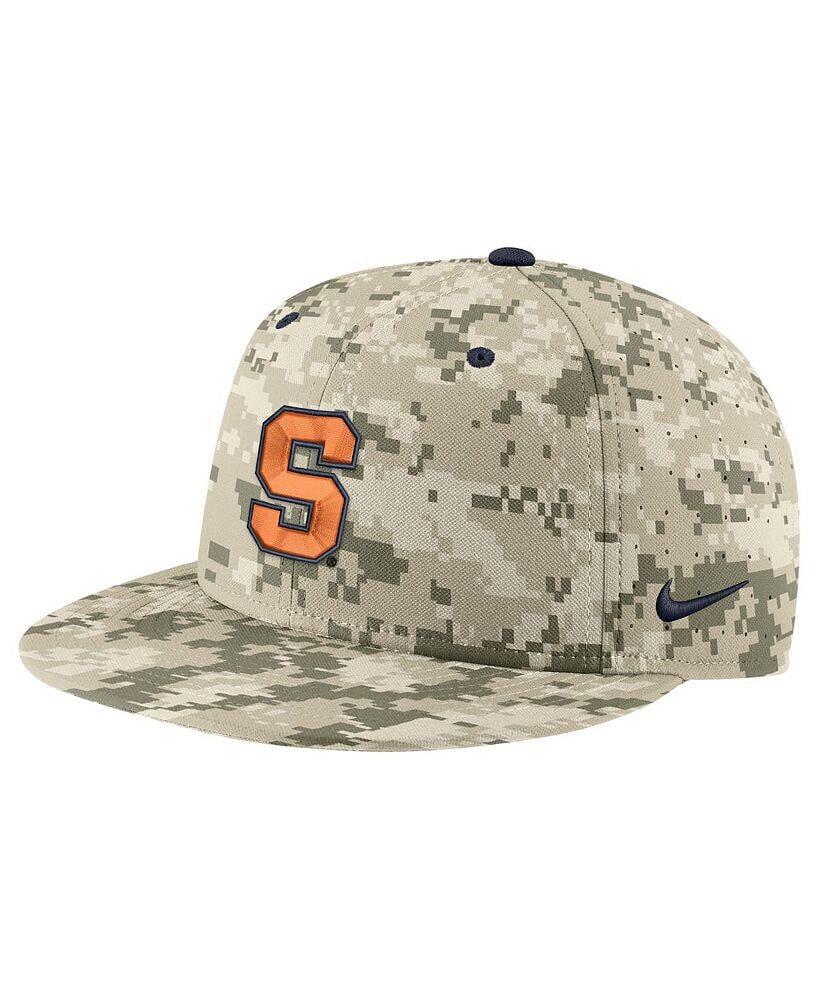 Nike men's Camo Syracuse Orange Aero True Baseball Performance Fitted Hat