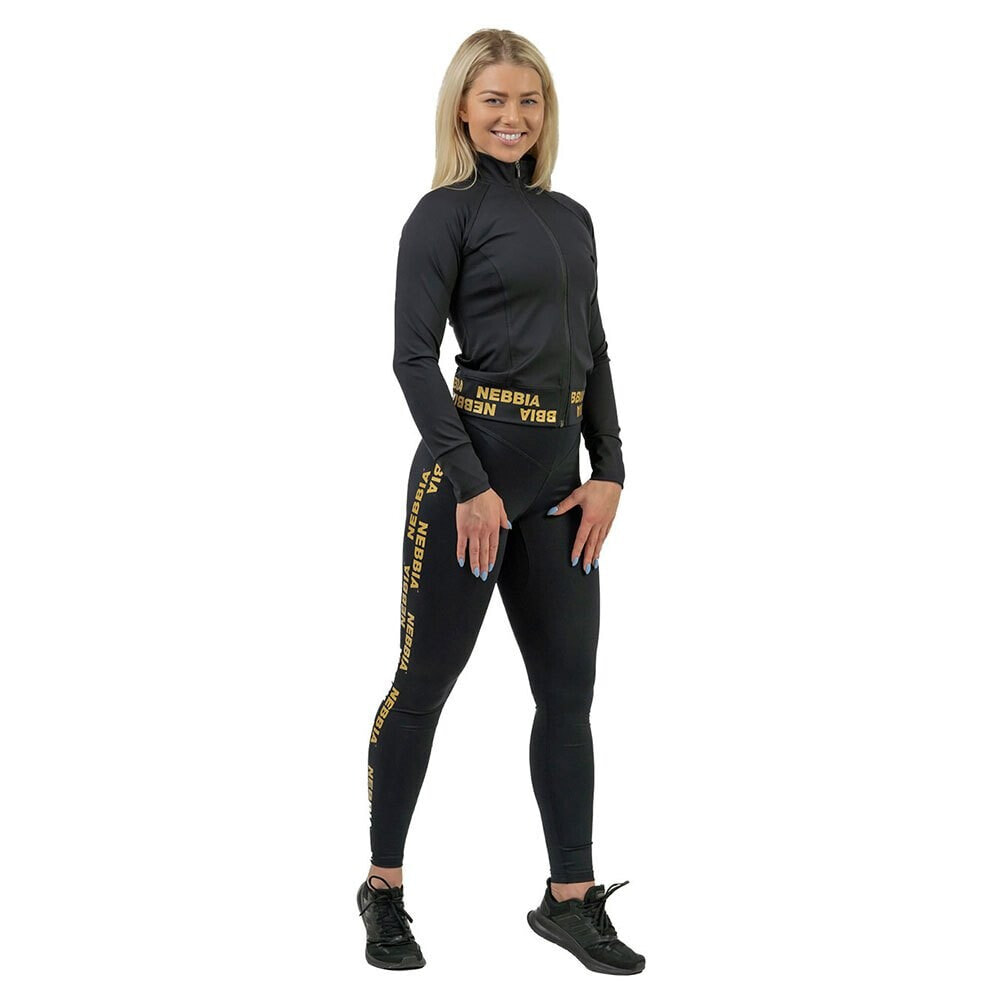NEBBIA Zip-Up Intense Warm-Up Gold Jacket Size: S: Buy Online in