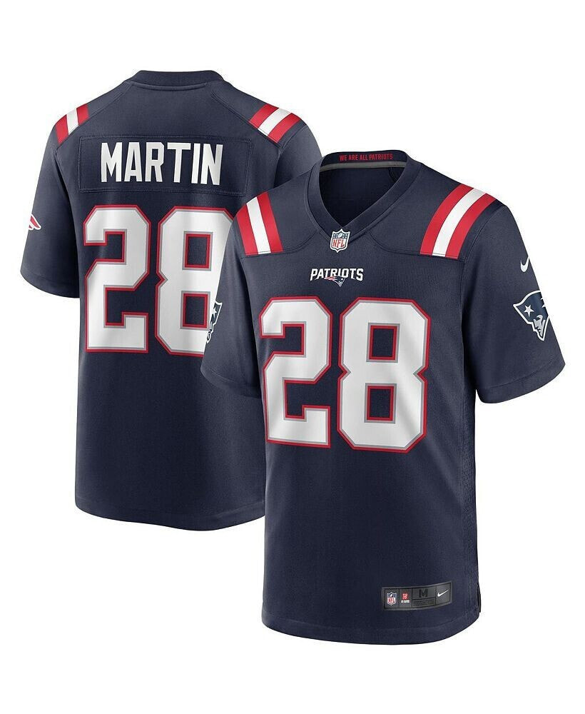 Men's Curtis Martin Navy New England Patriots Game Retired Player Jersey