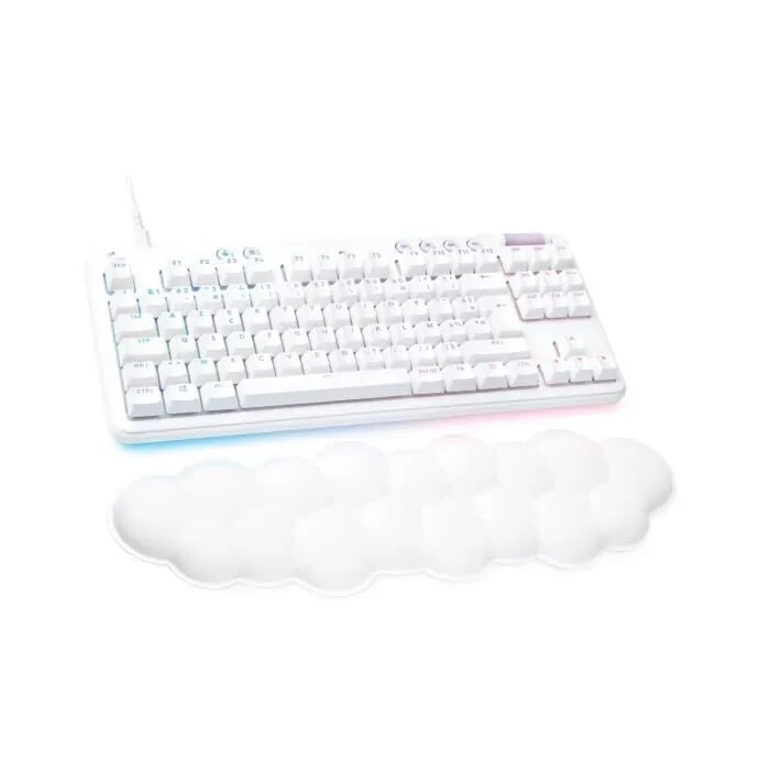 Клавиатура Logitech G  Gaming-Tastatur  G713 Wired Mechanical Tactile (GX Brown) mit Handballenauflage  White Mist