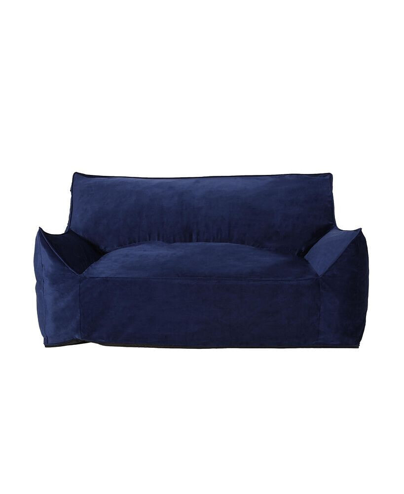 Noble House velie Modern 2 Seater Bean Bag Chair with Armrests