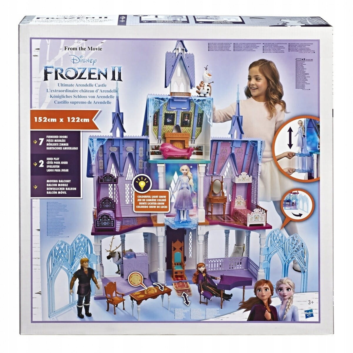 Кукольный домик Hasbro Disney Frozen 2 Замок Эльзы Эренделла E5495EU4 цвет  разноцветный — купить недорого с доставкой, 562734