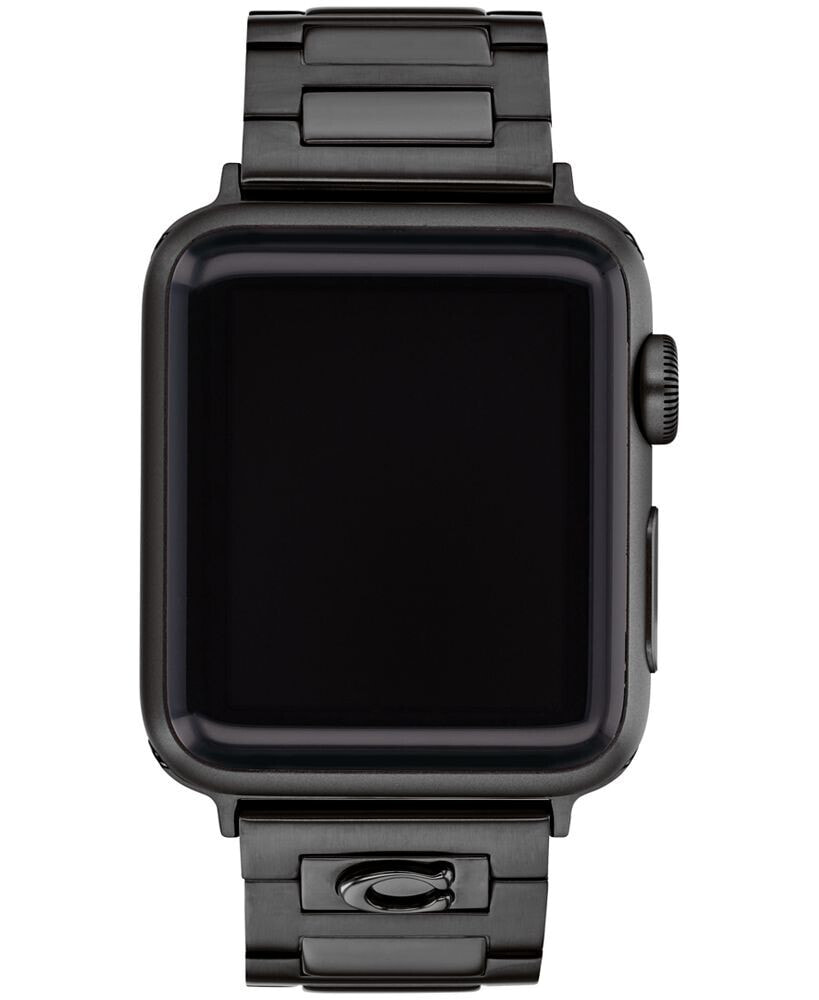 COACH black Stainless Steel Apple Bracelet, 38, 40, 41mm