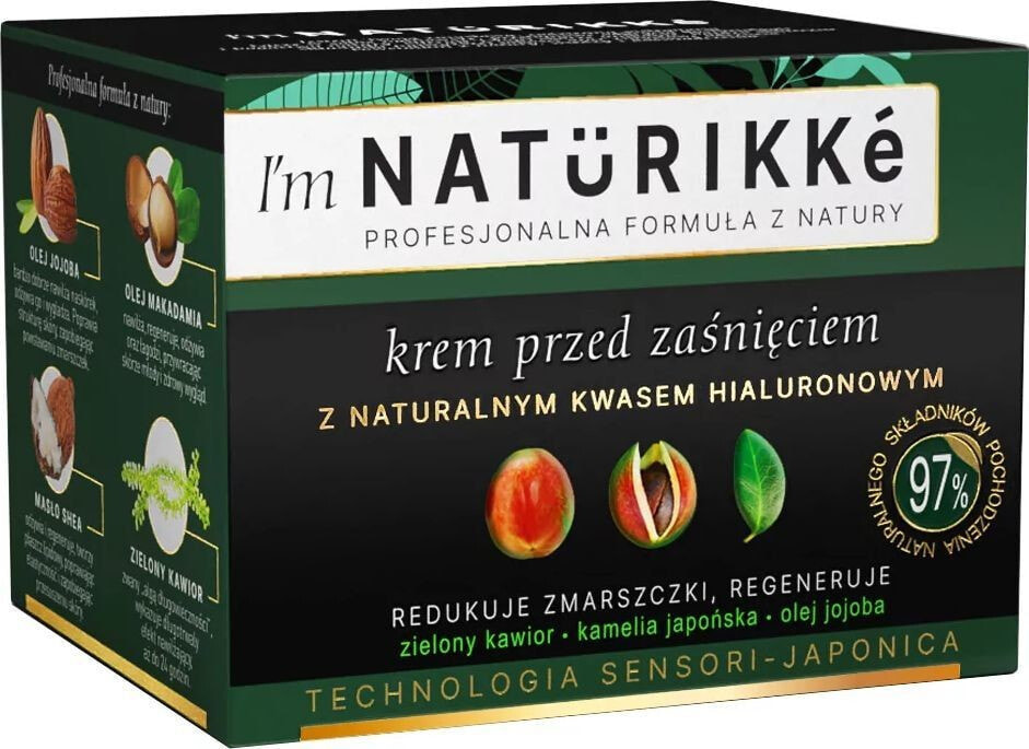 Janda Janda I`M NATURIKKE wygładzający KREM PRZED ZAŚNIĘCIEM z naturalnym kwasem hialuronowym