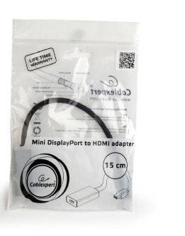 Gembird A-MDPM-HDMIF-02 кабельный разъем/переходник Mini Displayport HDMI Черный