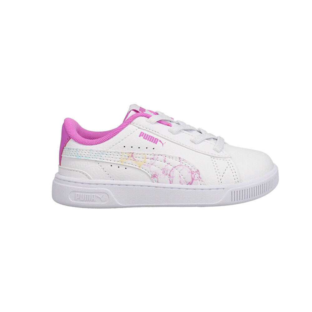Puma Vikky V3 Bubbl3 Dye Ac Infant Boys White Sneakers Casual Shoes 388812-01