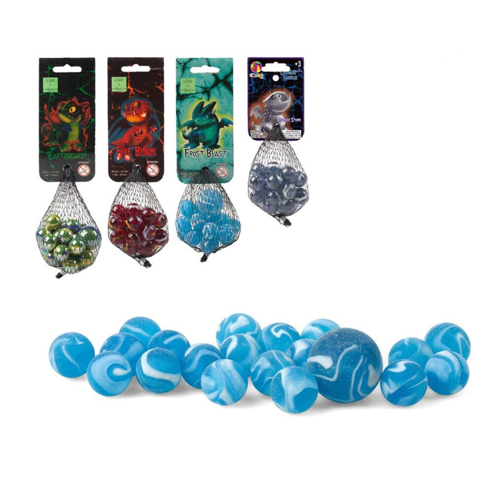 ATOSA Slp.Red 20+1 Bolon ´´Dragons´´ 4 Assorted Marbles