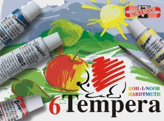 Koh I Noor Paints Tempera 6 colors