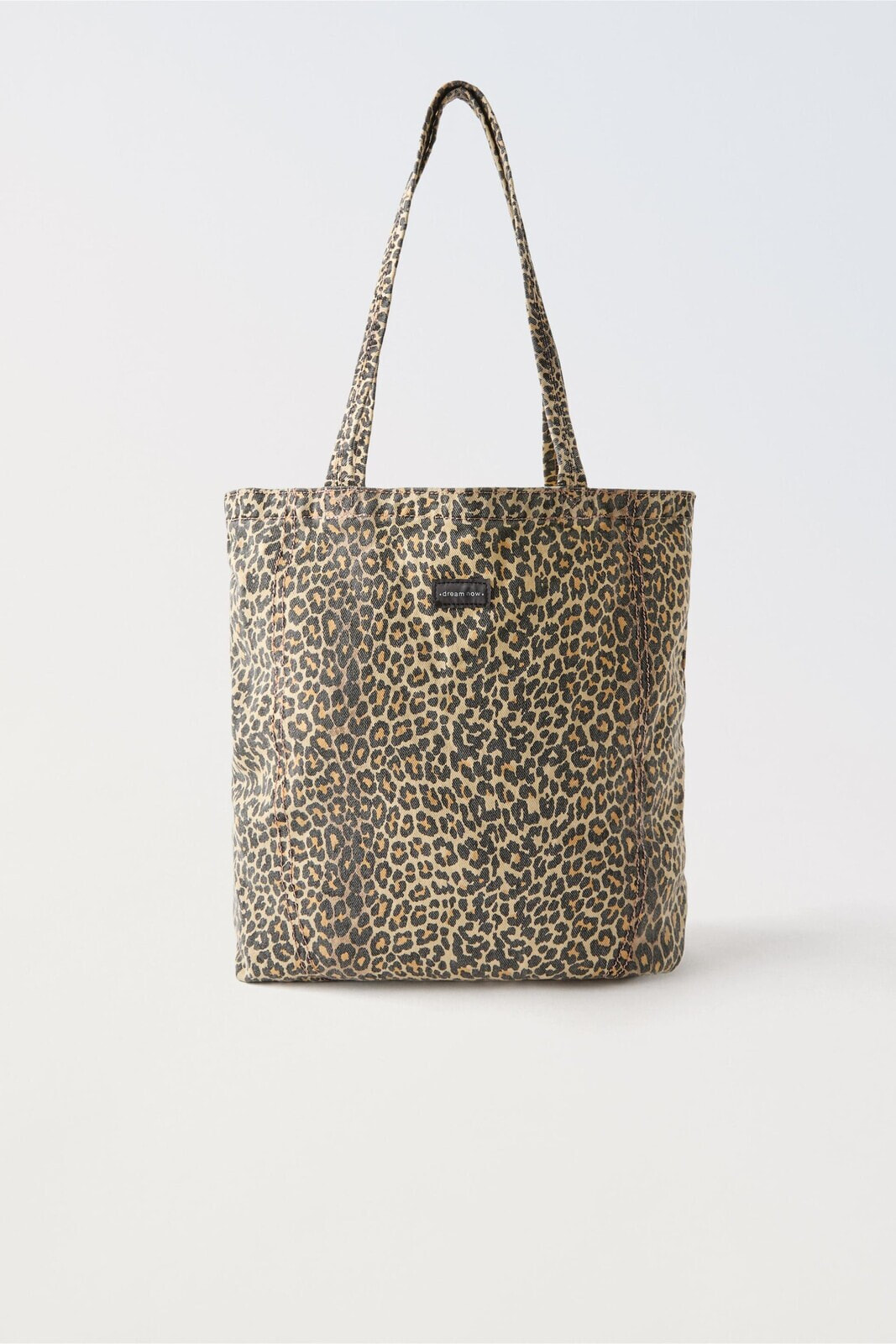 Animal print shopper bag