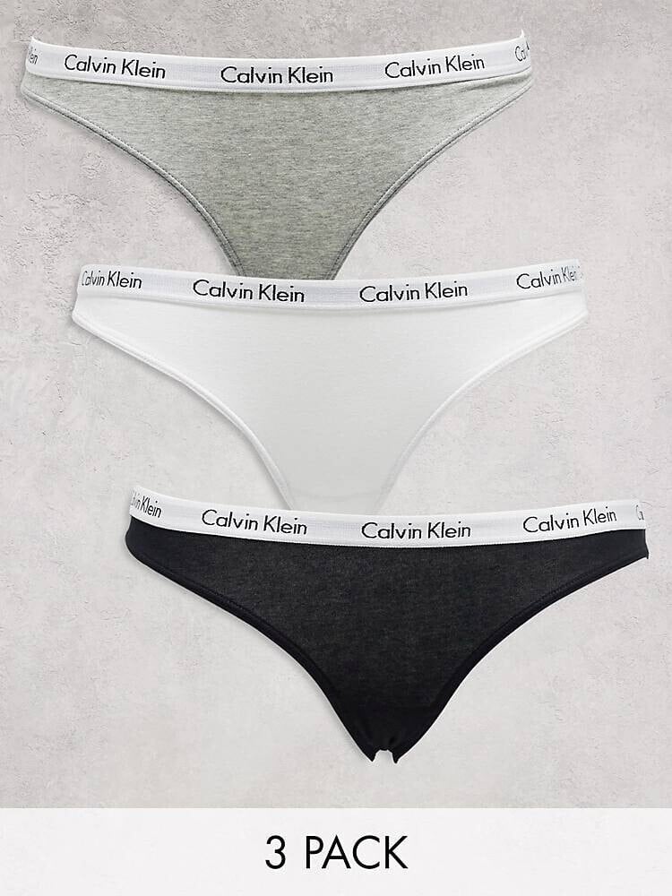 Calvin Klein Carousel 3 pack brief with logo waistband in multi Calvin  Klein Размер: XS купить от 7481 рублей в интернет-магазине MALL | Женские  трусы Calvin Klein