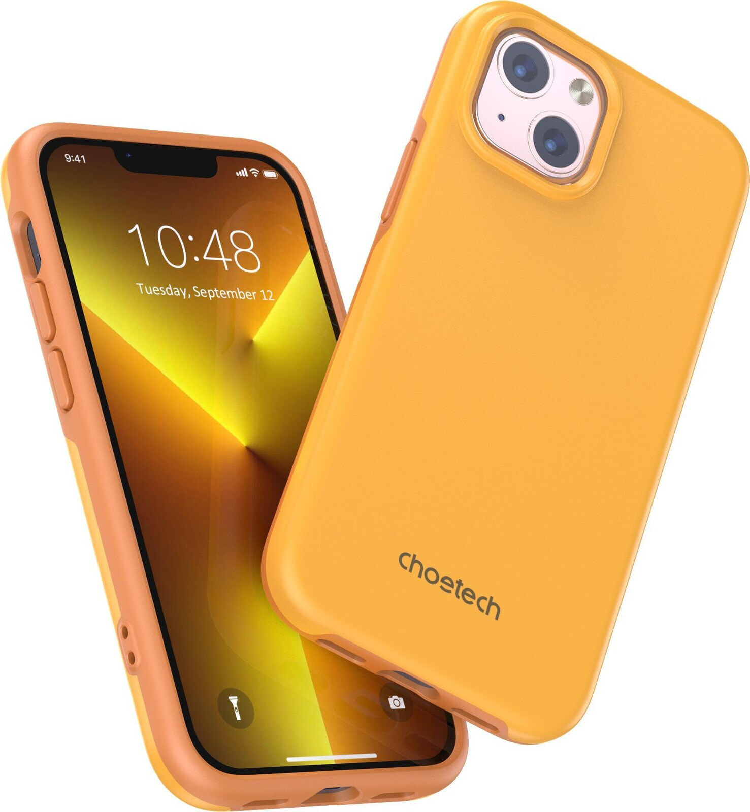 Choetech Choetech MFM Anti-drop case etui do iPhone 13 mini pomarańczowy (PC0111-MFM-YE)