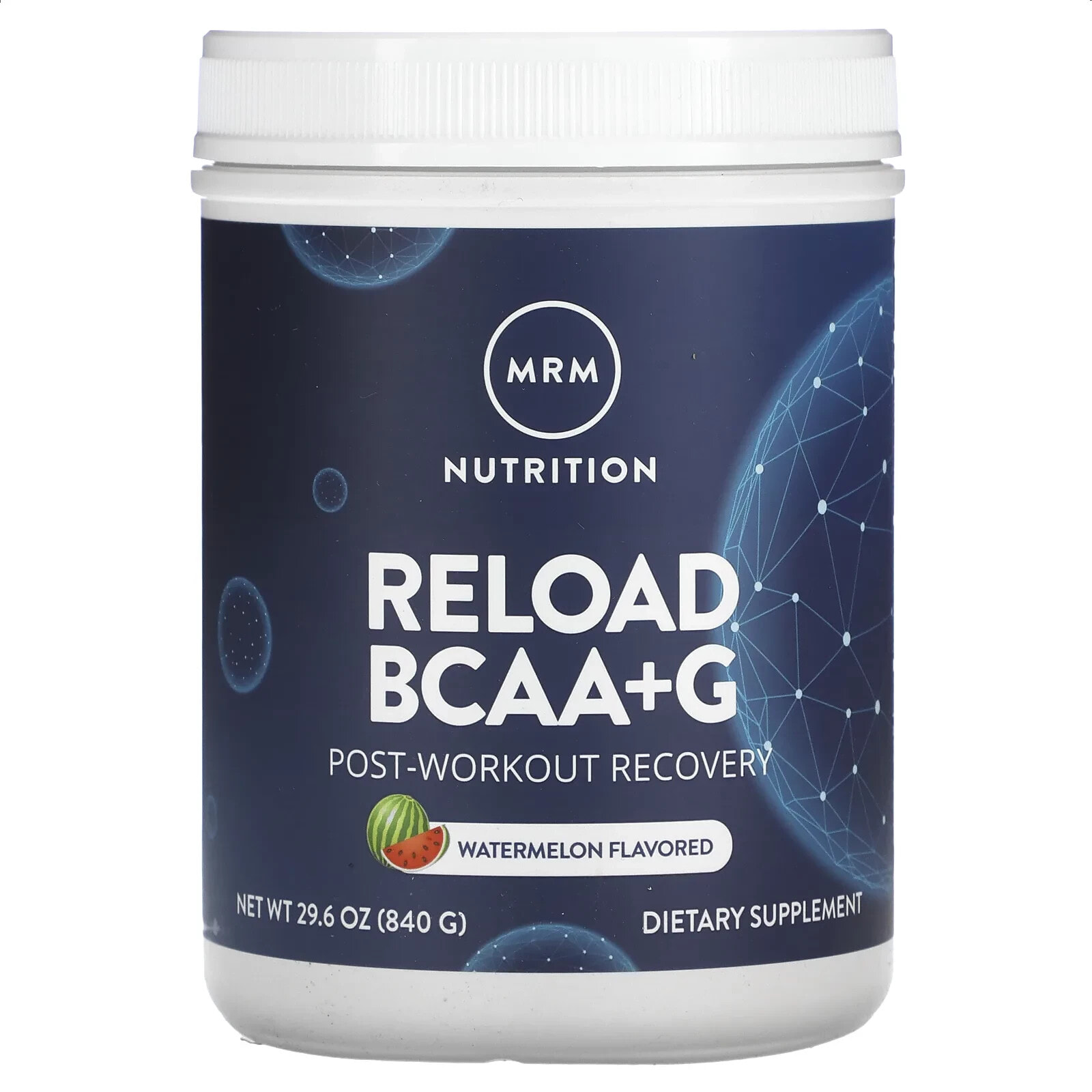 MRM Nutrition, Reload BCAA+G , Post-Workout Recovery, Lemonade, 29.6 oz (840 g)