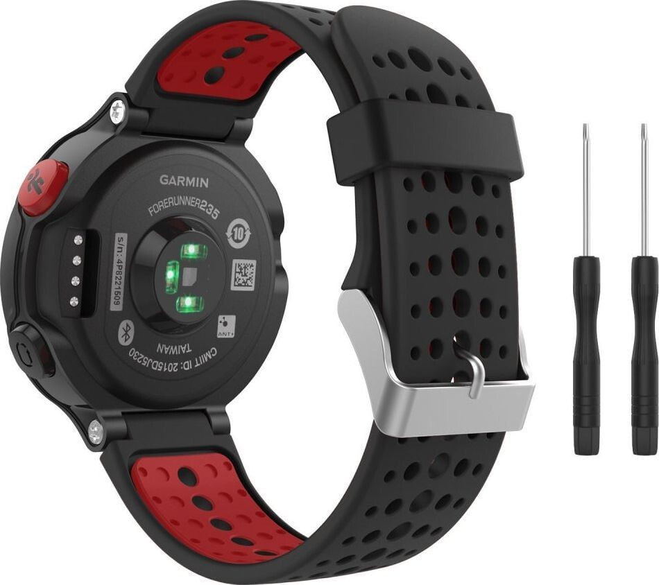 Tech-Protect TECH-PROTECT SMOOTH GARMIN FORERUNNER 220/230/235/630/735 BLACK/RED