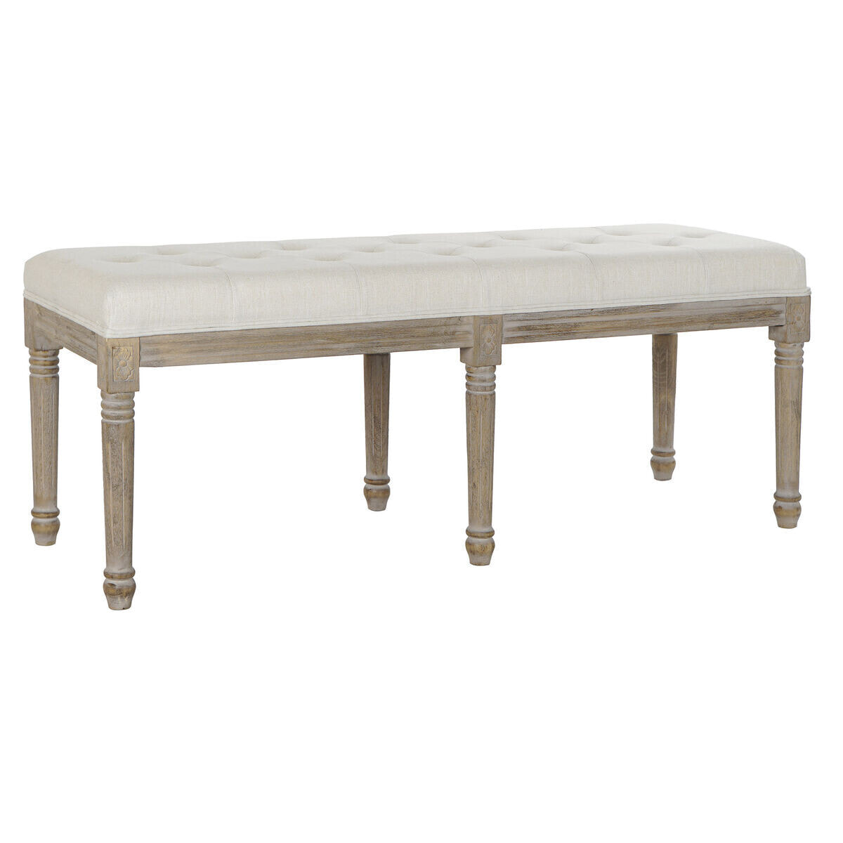 Bench DKD Home Decor Rubber wood 122 x 41 x 46 cm