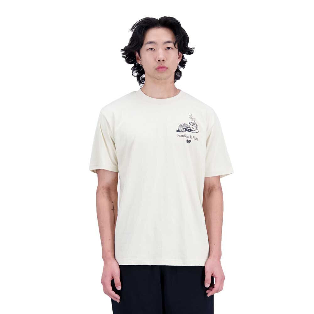 NEW BALANCE Essentials Cafe Java Cotton Short Sleeve T-Shirt