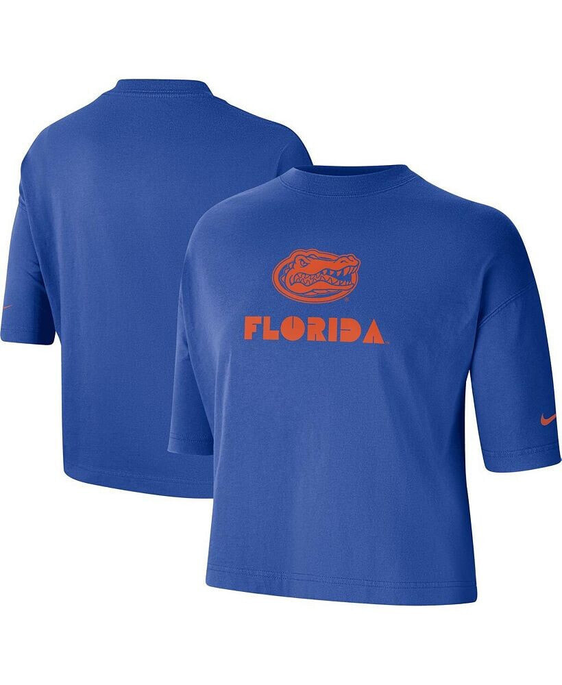 Nike women's Royal Florida Gators Crop Performance T-shirt