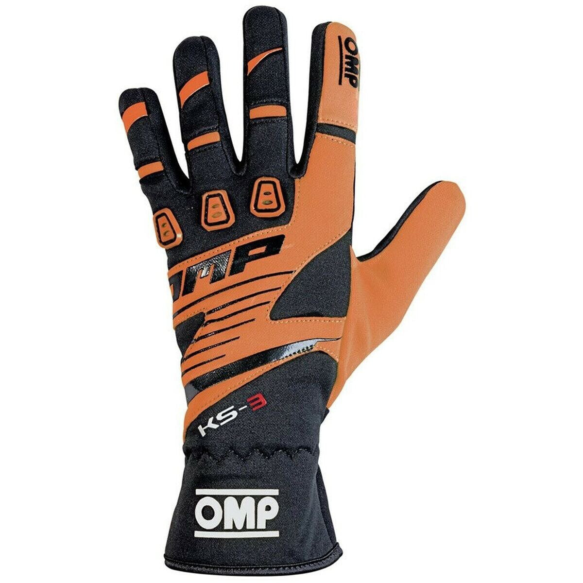 Karting Gloves OMP KS-3 S Black Orange