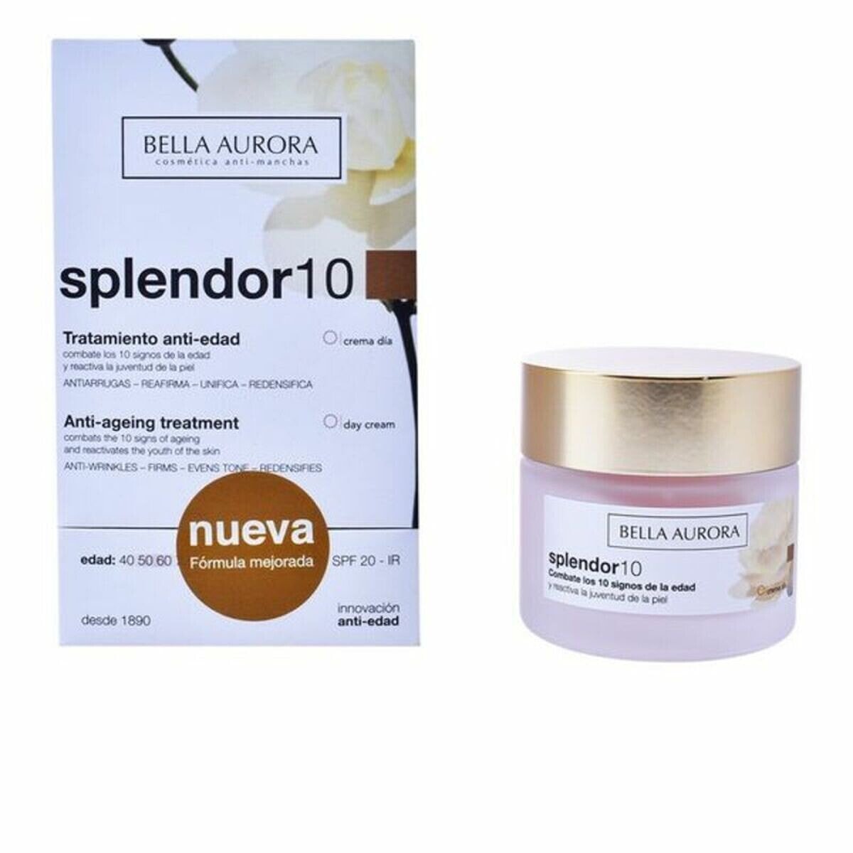Anti-Ageing Cream Splendor 10 Bella Aurora Splendor Spf 20 (50 ml) 50 ml