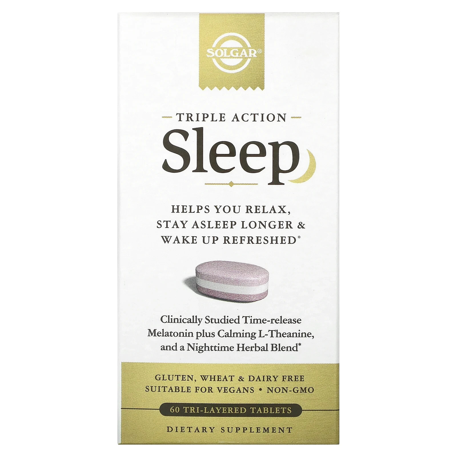 Solgar, Sleep, Triple Action, 30 Tri-Layered Tablets
