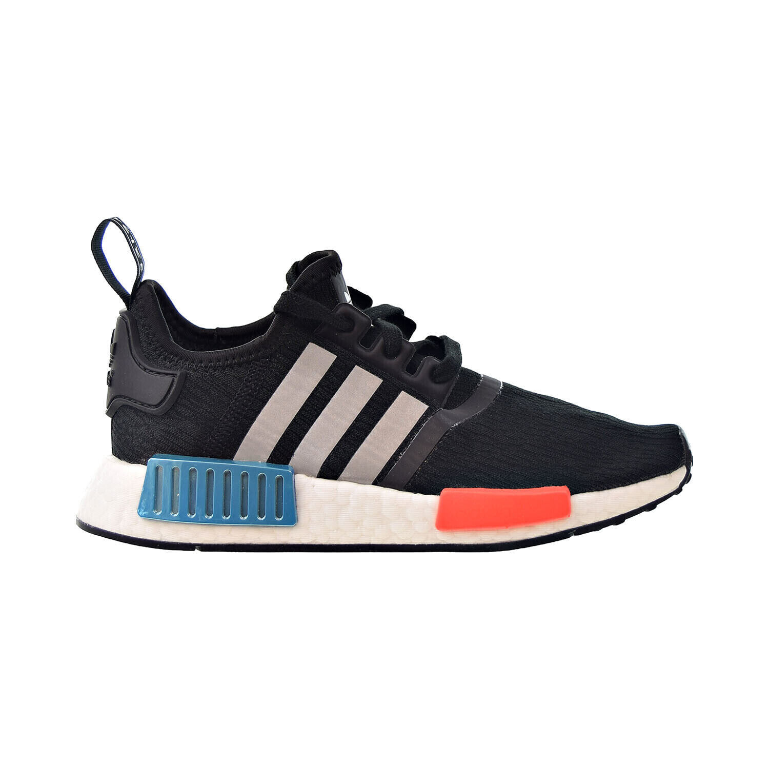 Adidas NMD_R1 Men's-Big Kids' Shoes Black-Blue-White FV5727