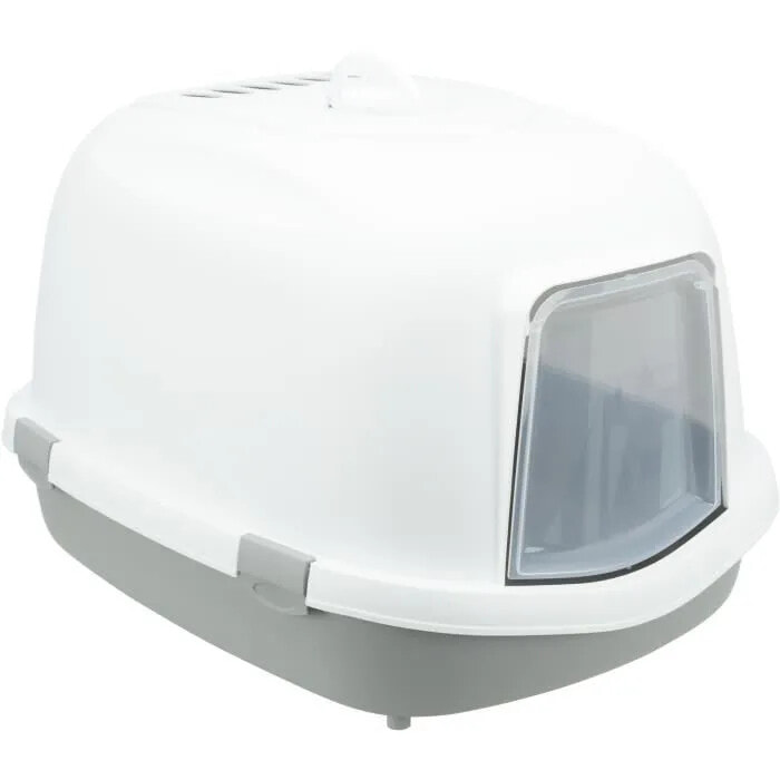 TRIXIE Primo Top litter box with lid - XXL - 56 x 47 x 71 cm - gray and white - for cats