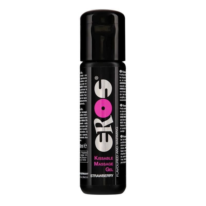 Интимный крем или дезодорант Eros Kissable Massage Gel Strawberry Aroma 100 ml