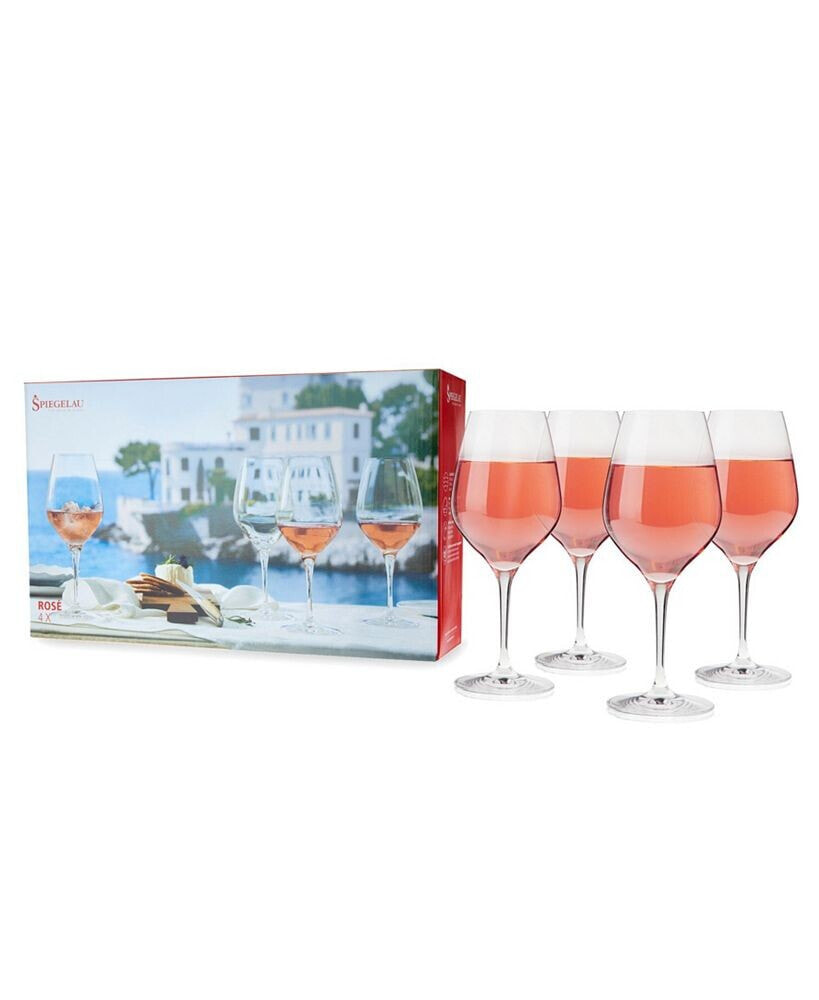 Spiegelau rosé Wine Glasses, Set of 4, 17 Oz