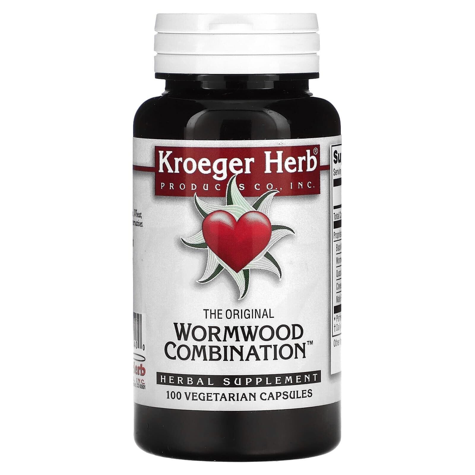 The Original Wormwood Combination, 100 Vegetarian Capsules