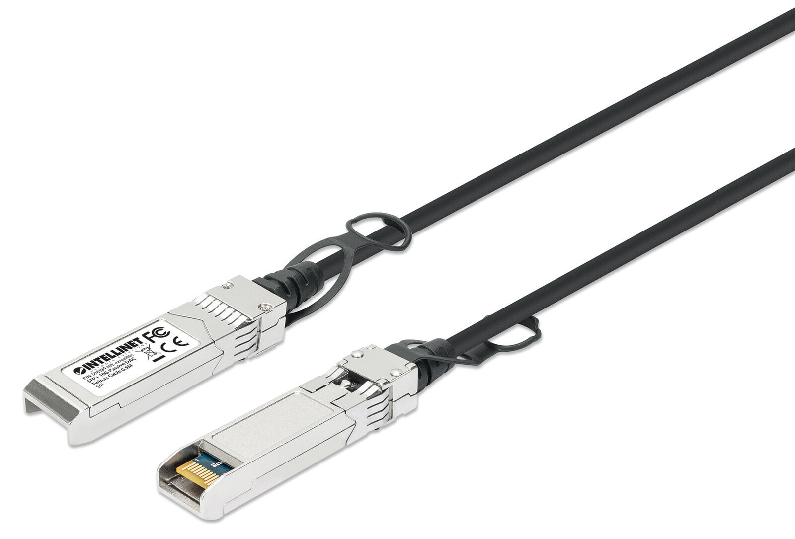 Intellinet 508384 InfiniBand/fibre optic cable 0,5 m SFP+ Черный