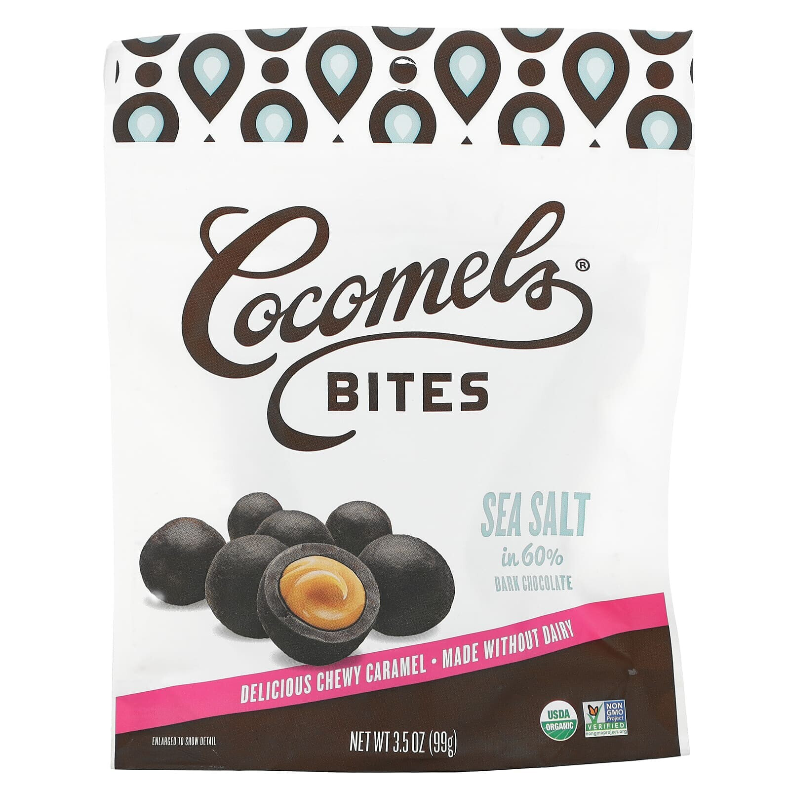 Coconut Milk Caramels, Bites, Sea Salt, 3.5 oz (99 g)