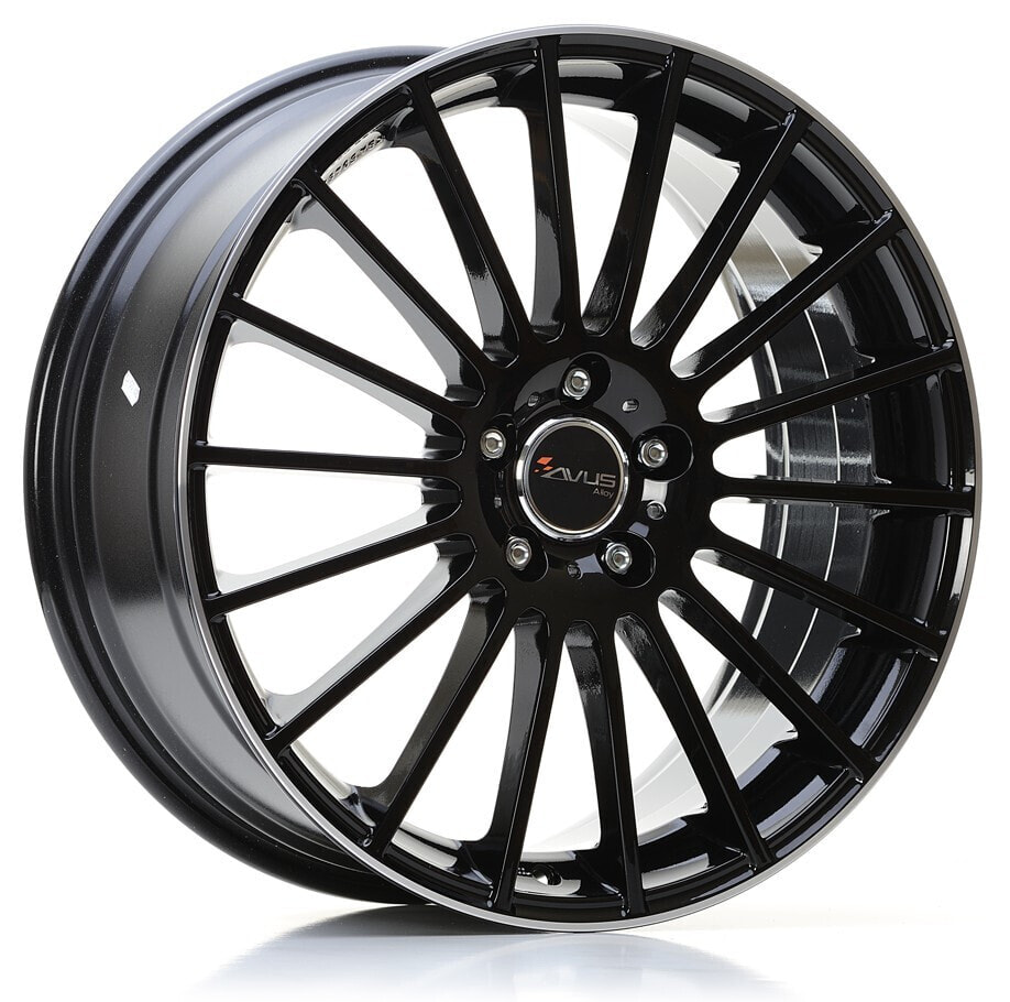 Колесный диск литой Avus Racing AC-M03 black polished lip 8x18 ET40 - LK5/114.3 ML73.1