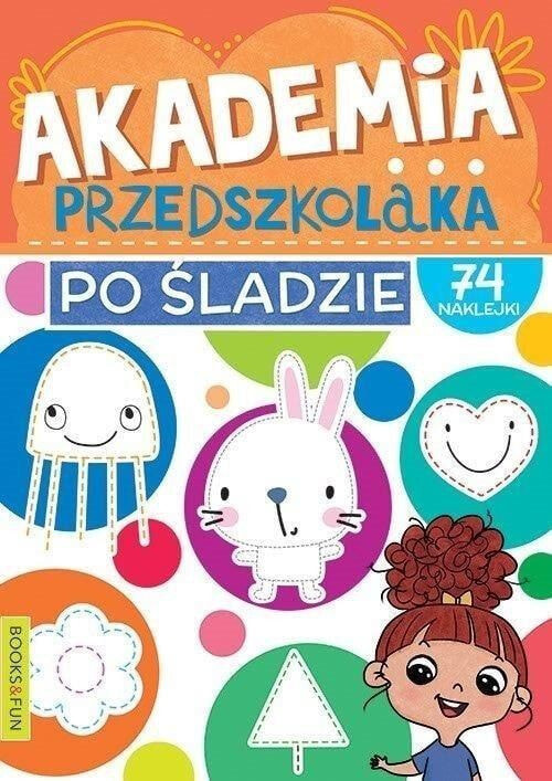 Раскраска для рисования Books And Fun Akademia przedszkolaka Po śladzie