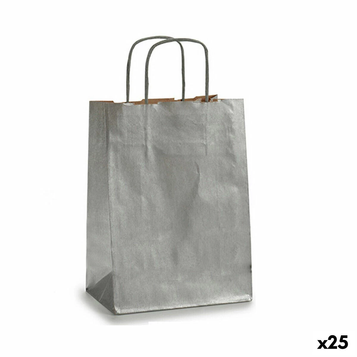 Paper Bag Pincello 18241 Silver 18 x 8 x 31 cm (25 Units)