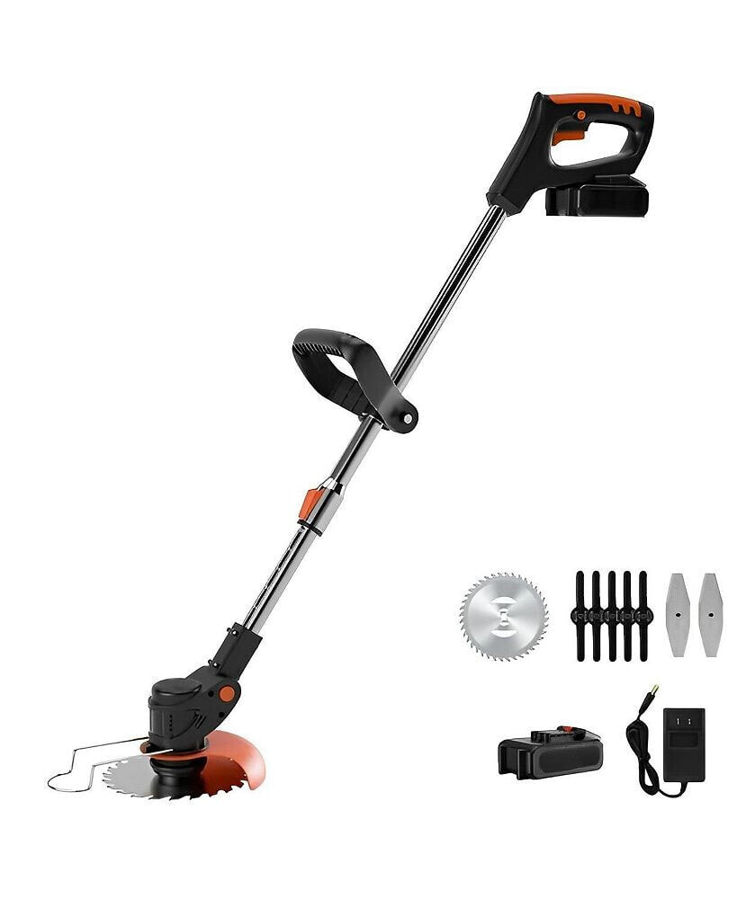 SUGIFT cordless String Weed Tiller Cultivator, Trimmer & Edger with Battery and Charger